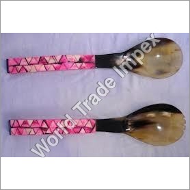 Cow Horn Salad Server Cow Horn Salad Server