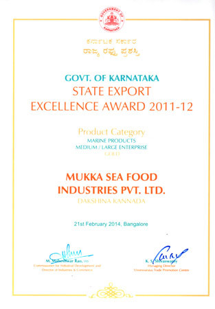 STATE EXPORT EXCELLENCE AWARD 2011-12 STATE EXPORT EXCELLENCE AWARD 2011-12