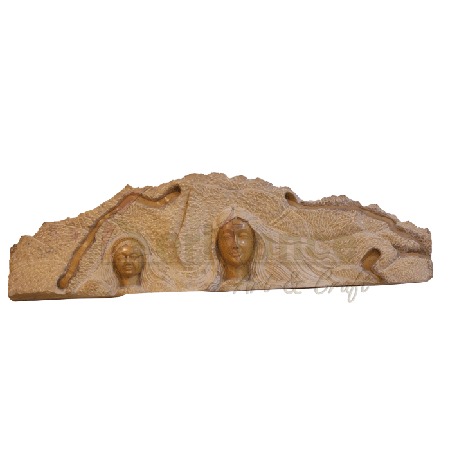 Carved Stone Arch - 2 Lady Face Carved Stone Arch - 2 Lady Face