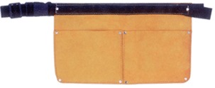 Leather Nail Pouch with Two Pockets Leather Nail Pouch with Two Pockets