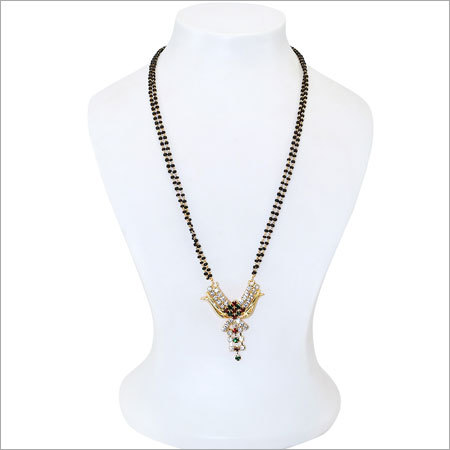 Black Beaded Mangalsutra Chain Black Beaded Mangalsutra Chain