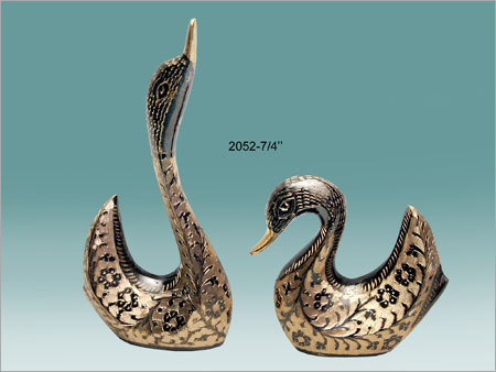 Swan Bird Brass Figurines Swan Bird Brass Figurines