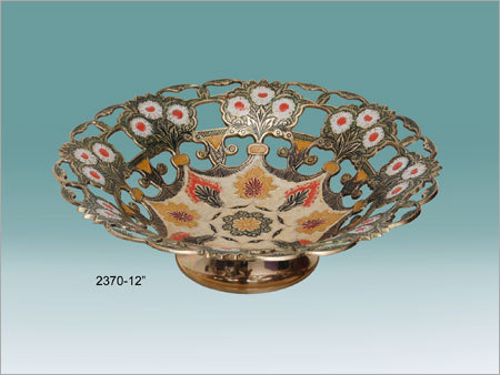 Brass Enameled Fruit Bowls Brass Enameled Fruit Bowls