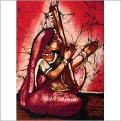 Meerabai Krishna Devotee Batik Art Meerabai Krishna Devotee Batik Art
