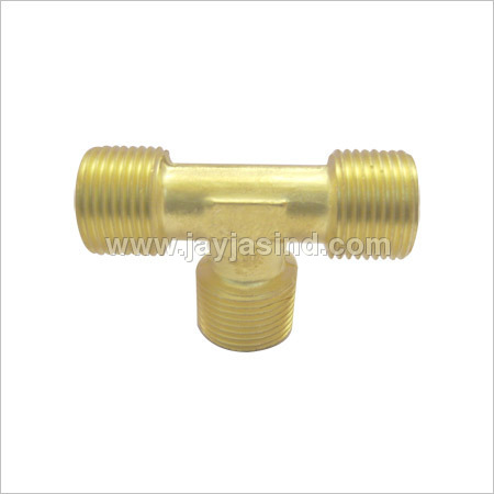 Brass Gas Three Way Tee Connector Brass Gas Three Way Tee Connector
