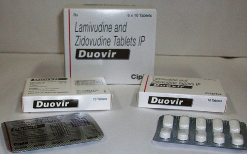 Duovir Lamivudine 150mg + Zidovudine 300mg Tablets Duovir Lamivudine 150mg + Zidovudine 300mg Tablets