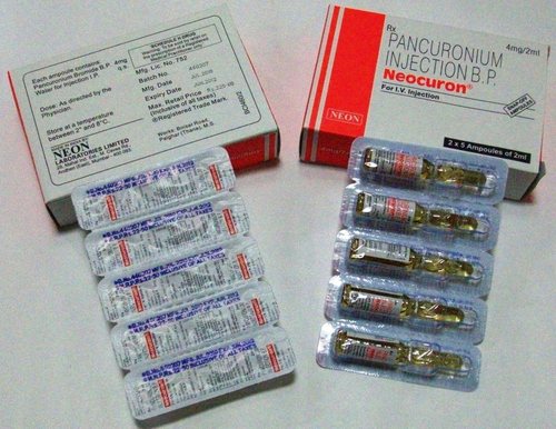 Neocuron Pancuronium Bromide 4mg Injection Neocuron Pancuronium Bromide 4mg Injection
