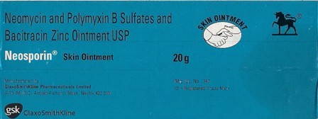 Neosporin Polymyxin B Sulphate 5000 units, Bacitra Neosporin Polymyxin B Sulphate 5000 units, Bacitra