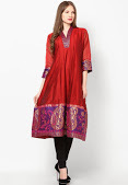 Chanderi cotton banarasi Fancy Anarkali kurti Chanderi cotton banarasi Fancy Anarkali kurti