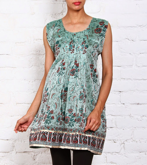 Chanderi cotton banarasi printed kurti Chanderi cotton banarasi printed kurti