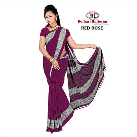 Crepe Uniform Sarees Crepe Uniform Sarees