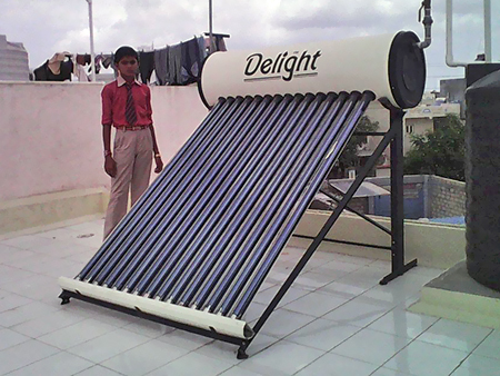 Calefator de água Powered solar Calefator de água Powered solar