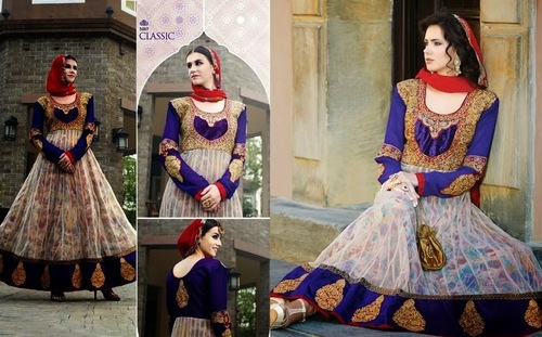 Printed Georgette Net Anarkali Suit Printed Georgette Net Anarkali Suit