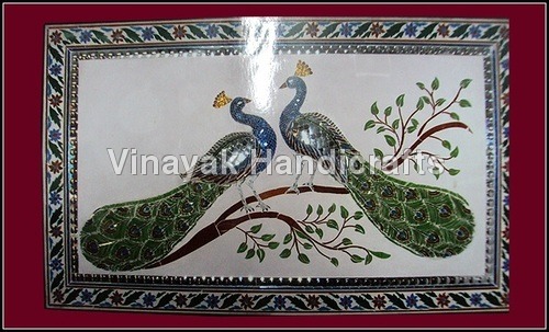 Color Glass Peacock Panel Color Glass Peacock Panel