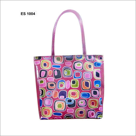 Ladies handbag with red base Ladies handbag with red base