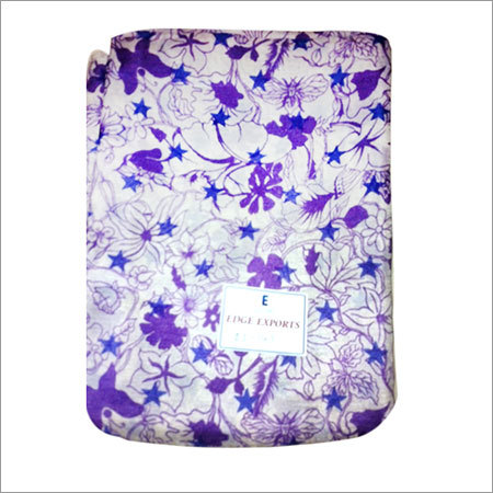 Silk printed scarf purple color floral design Silk printed scarf purple color floral design