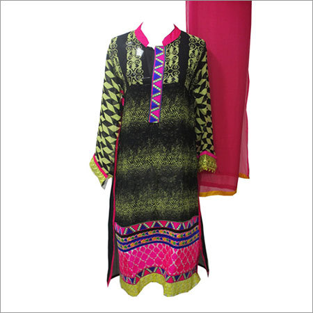 Black Georgette Our Print Black Georgette Our Print