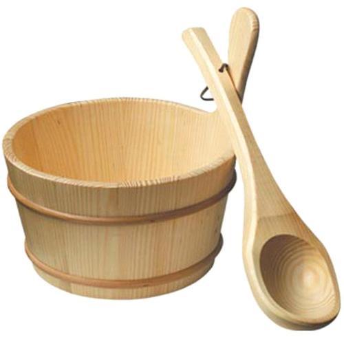 Wooden Sauna Bucket and spatula Wooden Sauna Bucket and spatula