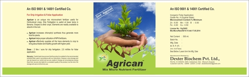 Agrican Brand Mix Micronutrient Foliar Spray Grades Agrican Brand Mix Micronutrient Foliar Spray Grades