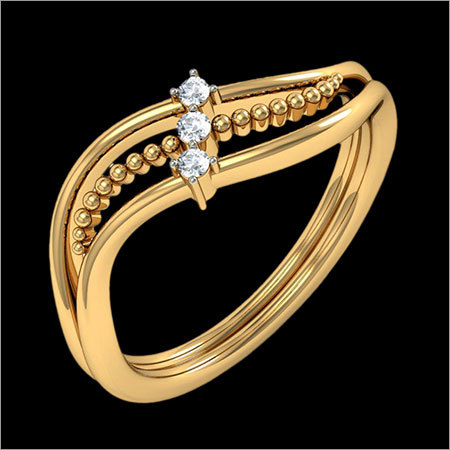 Women Diamond Gold Ring Women Diamond Gold Ring