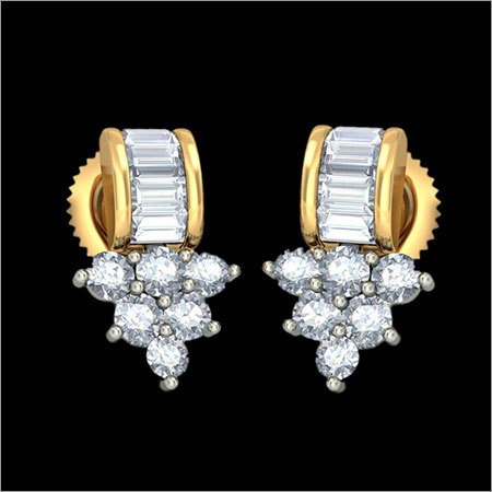 Diamond Stud Gold Earings Diamond Stud Gold Earings