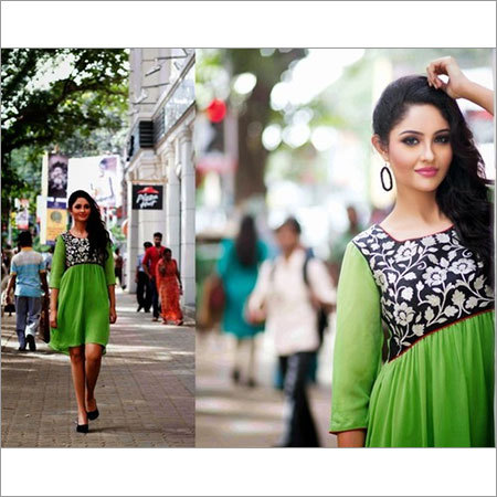 Designer Green Kurtis Designer Green Kurtis