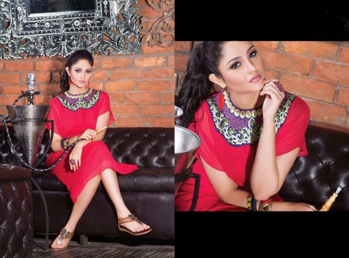 Designer Red Kurtis Designer Red Kurtis