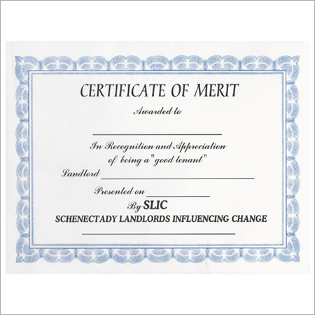 Award Certificate Printing Services Award Certificate Printing Services