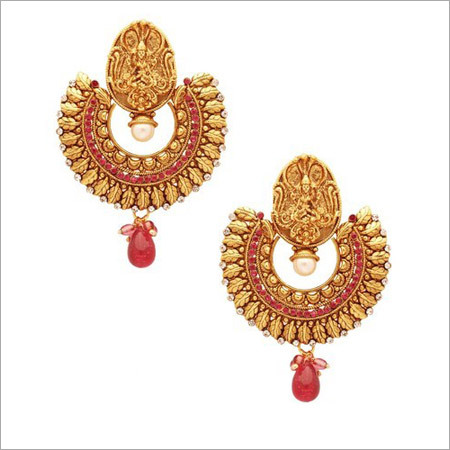 Scrunchh Antique Finish Temple Earrings Scrunchh Antique Finish Temple Earrings