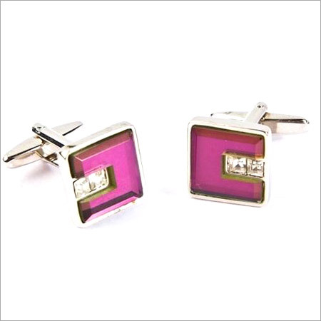 Purple Inlay Cufflinks Purple Inlay Cufflinks