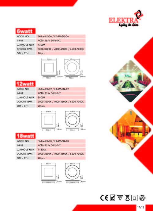 6W LED Dimmer Panel 6W LED Dimmer Panel