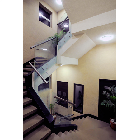 Plain Square Glass Railing Plain Square Glass Railing