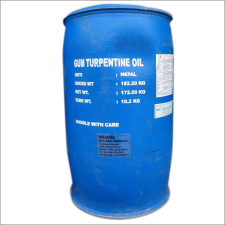 Vegetable Gum Turpentine Oil Packed in 200 LTS Vegetable Gum Turpentine Oil Packed in 200 LTS