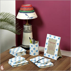 Blue Bird Printed Hand Made Paper Gift Set Blue Bird Printed Hand Made Paper Gift Set