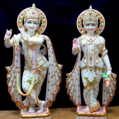 Radha Krishna Marble Murti 36'' Radha Krishna Marble Murti 36''