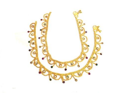 Designer Gold Plated Payal Designer Gold Plated Payal