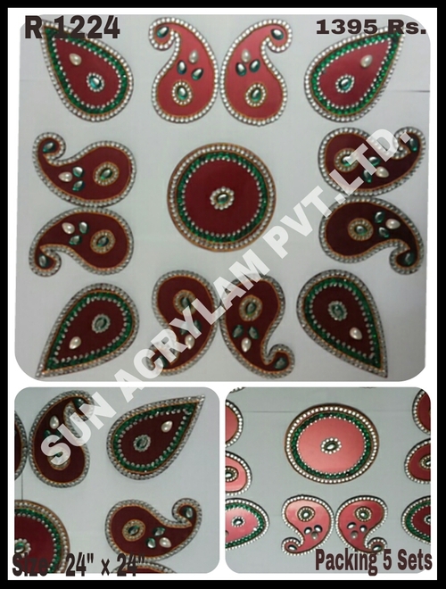 Designer Acrylic Rangoli Designer Acrylic Rangoli