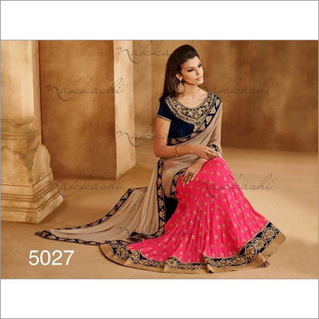 Pure Georget Pink sarees Pure Georget Pink sarees