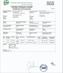 Nigeria Conformity Assessment Program (soncap) Com Nigeria Conformity Assessment Program (soncap) Com