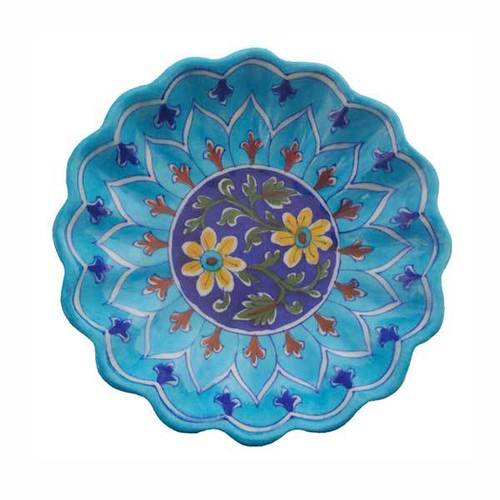 Blue Pottery Plate Blue Pottery Plate