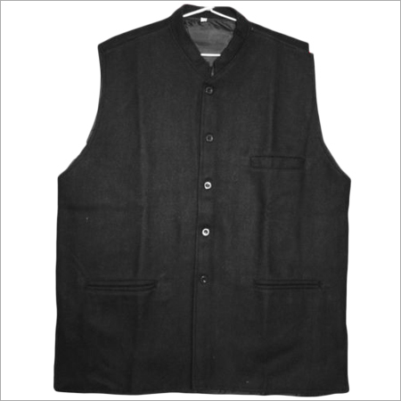 Solid Black Nehru Jacket Solid Black Nehru Jacket