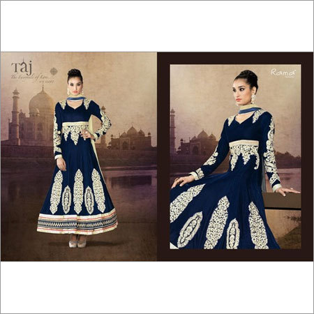 Dimond Work Butta Patched Anarkali Suit Dimond Work Butta Patched Anarkali Suit