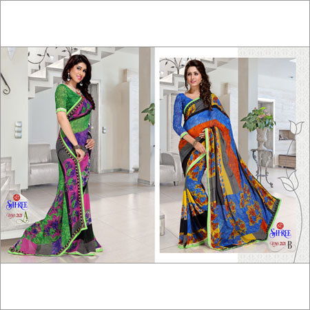 Colorful Designer Saree Colorful Designer Saree