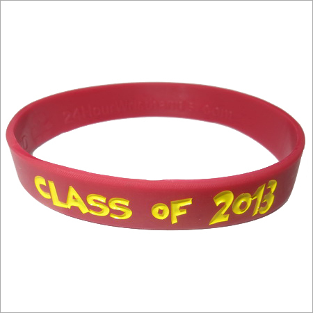 Color Filled Silicone Wristband Color Filled Silicone Wristband
