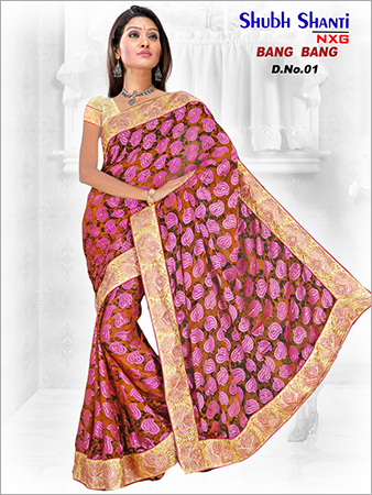 Border Printed Saree Border Printed Saree