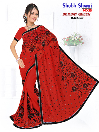 Hand Worked Jacquard Saree Hand Worked Jacquard Saree