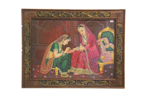 Rajasthani Lady Doing Sringar - 2 Ladies Rajasthani Lady Doing Sringar - 2 Ladies