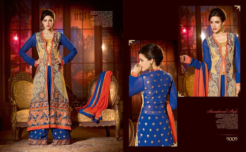 Stylish blue Anarkali Shuit Stylish blue Anarkali Shuit