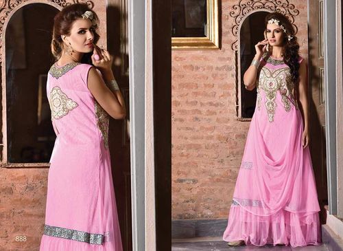 Stylish pink gown Stylish pink gown