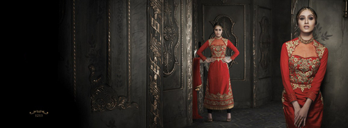 Red party wear suit Red party wear suit